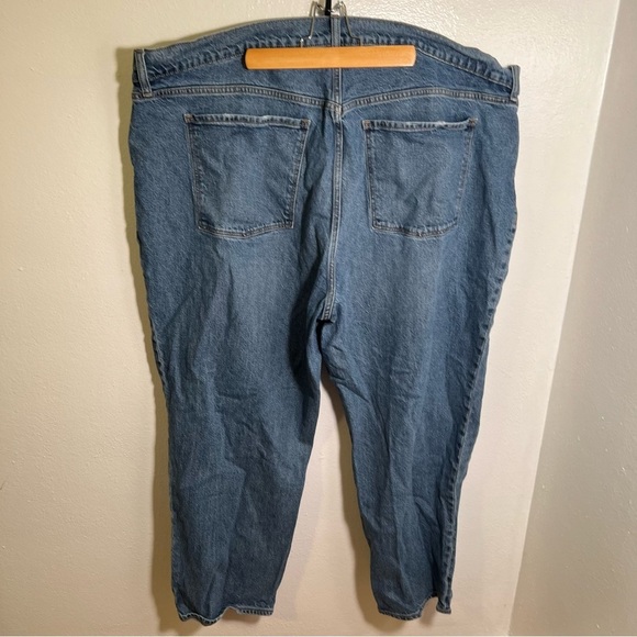 Old Navy High-Rise Slouchy Straight Jean Medium Wash 24 - Picture 7 of 13